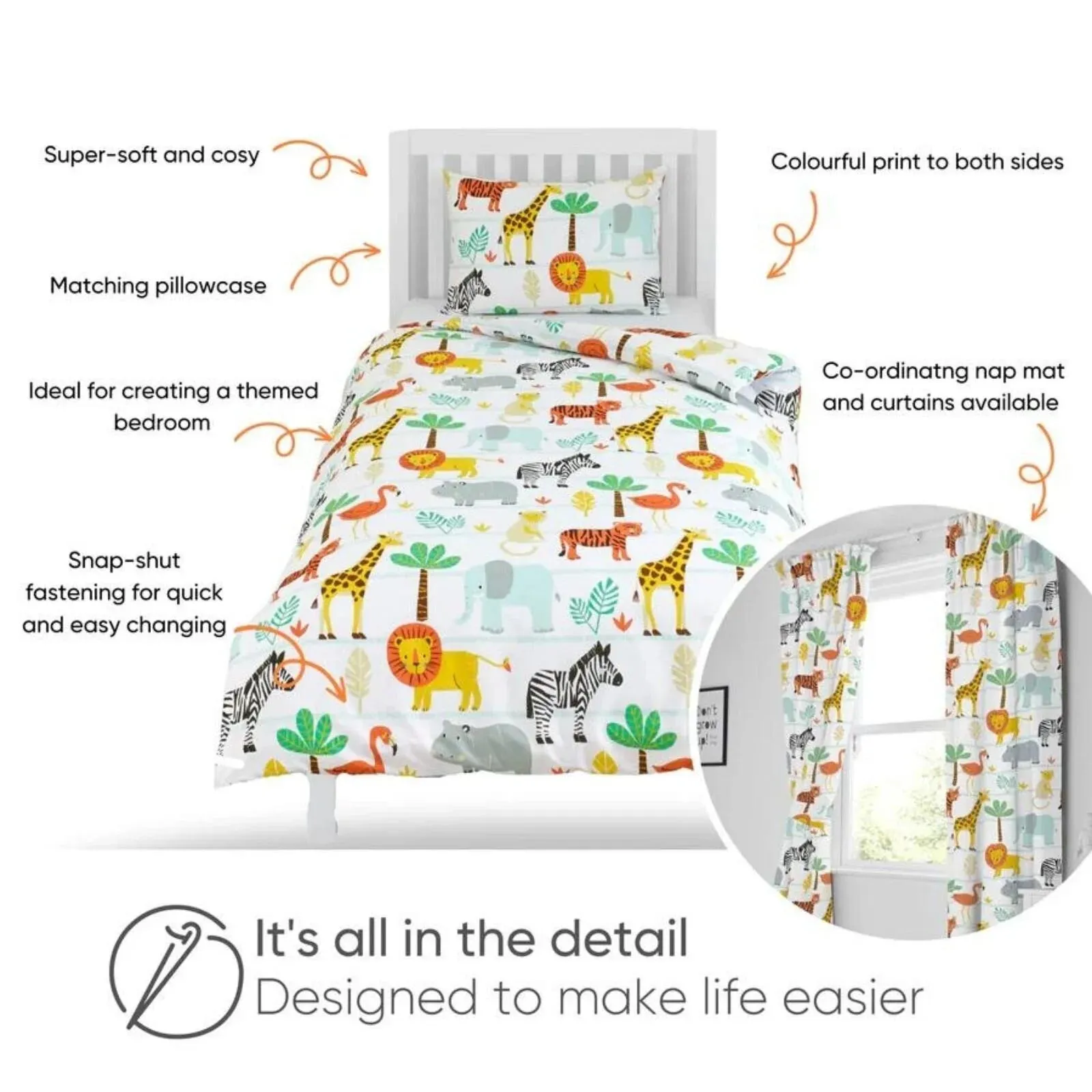 Bloomsbury Mill - Safari Adventure - Single Duvet Set