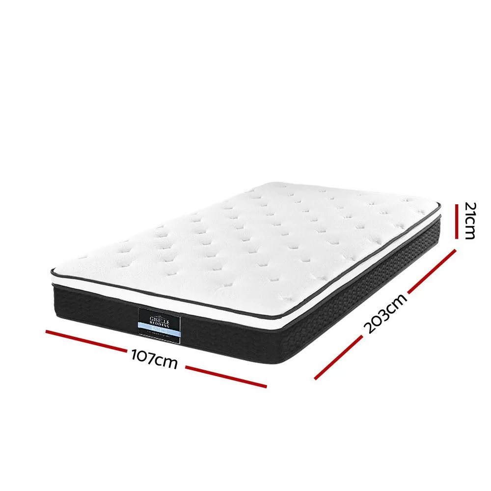 Bonita Euro Top Bonnell Spring Mattress 21cm Thick - King Single