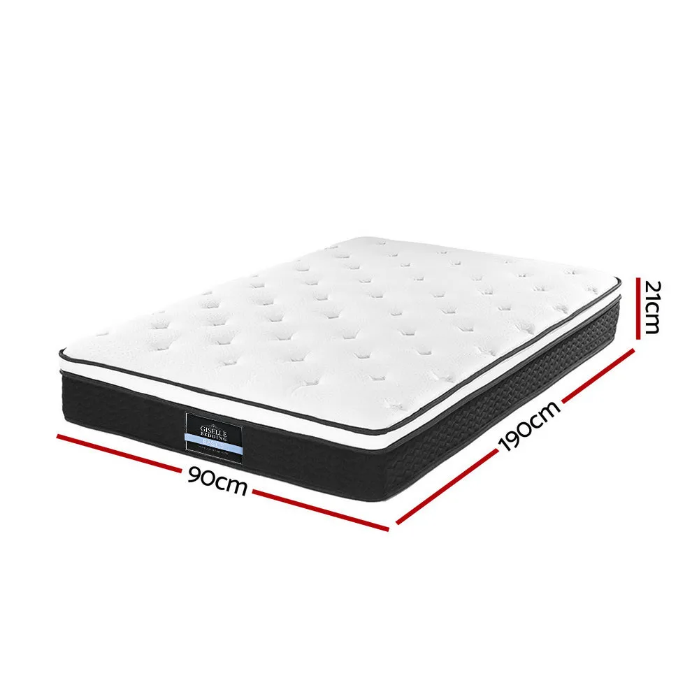 Bonita Euro Top Bonnell Spring Mattress 21cm Thick - Single