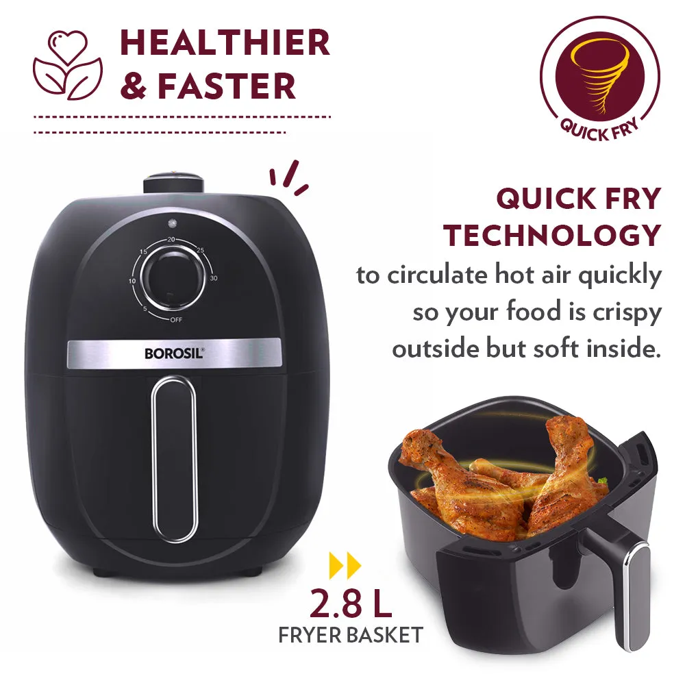 Borosil Best Air Fryer, 2.8 L