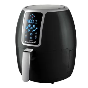 Brentwood AF-400DBK 4-Quart Electric Digital Air Fryer, Timer & Temp. Control