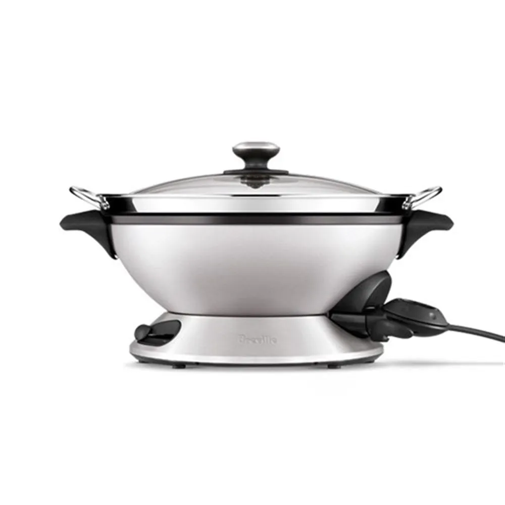 Breville The Hot Wok and Steam Electric Wok with Steamer 8L