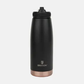 Briiton Oceano Stainless Steel Water Bottle 1000ml -Black/Aqua