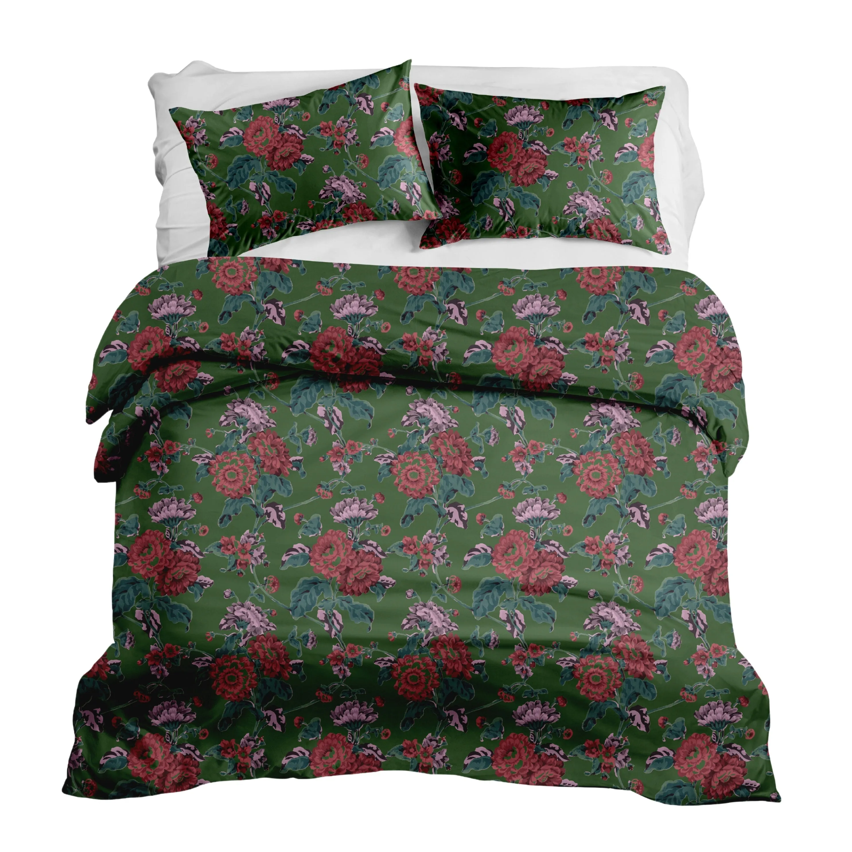 Britain in Emerald Duvet Cover