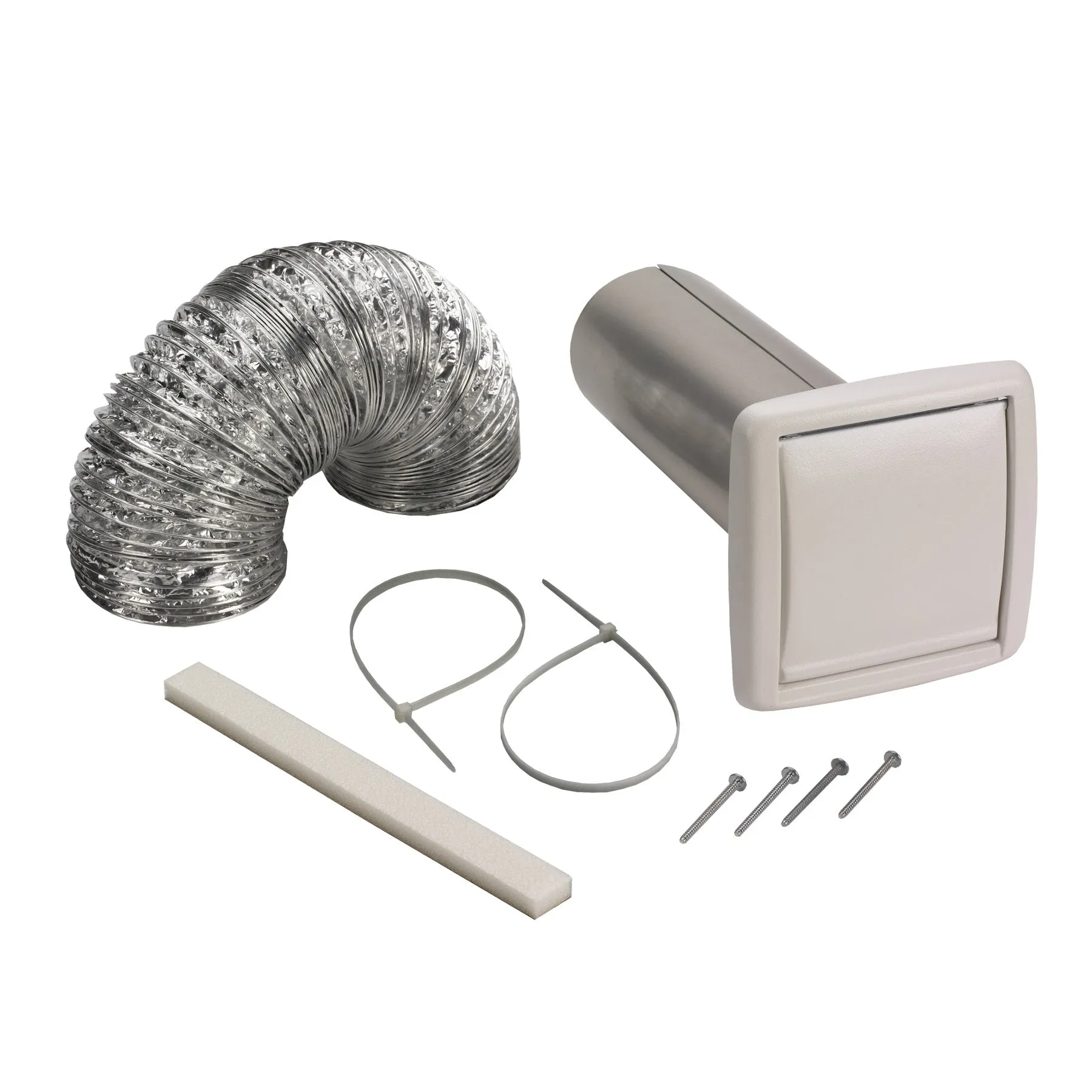 Broan  WVK2A Wall Vent Kit, 3" or 4" Round Duct