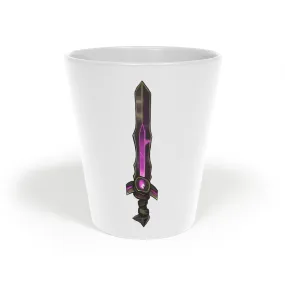 Brown and Purple Sword Latte Mug, 12oz