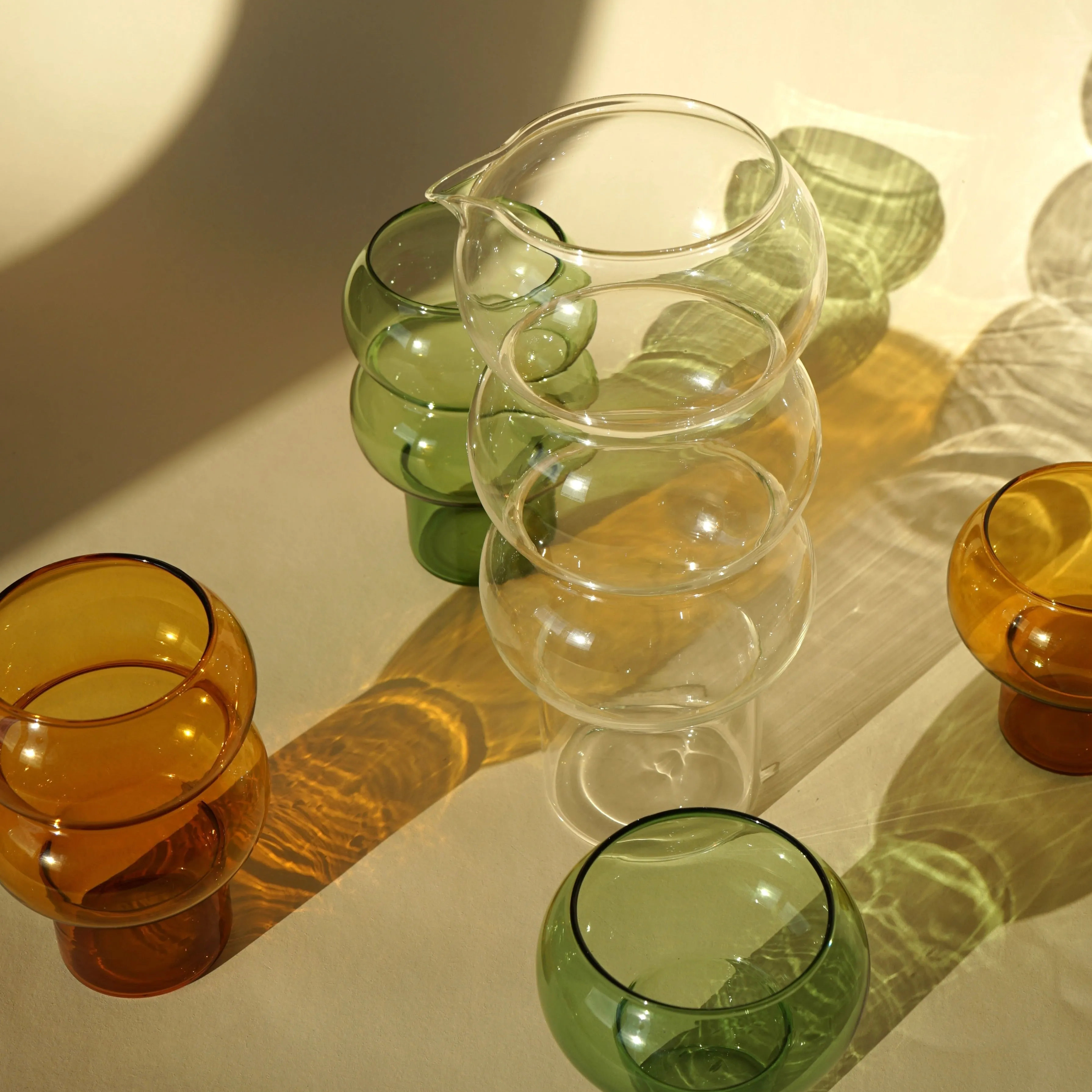 Bubble Glass - Amber