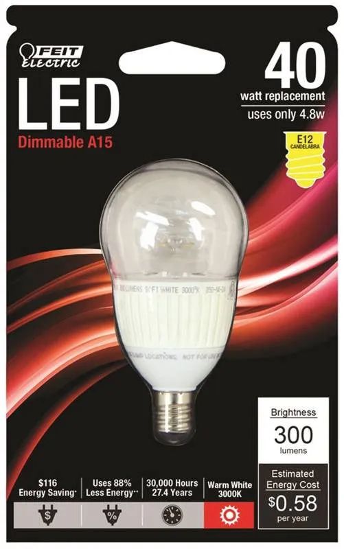 Bulb Led Dim Cand 4.8-40w Repl