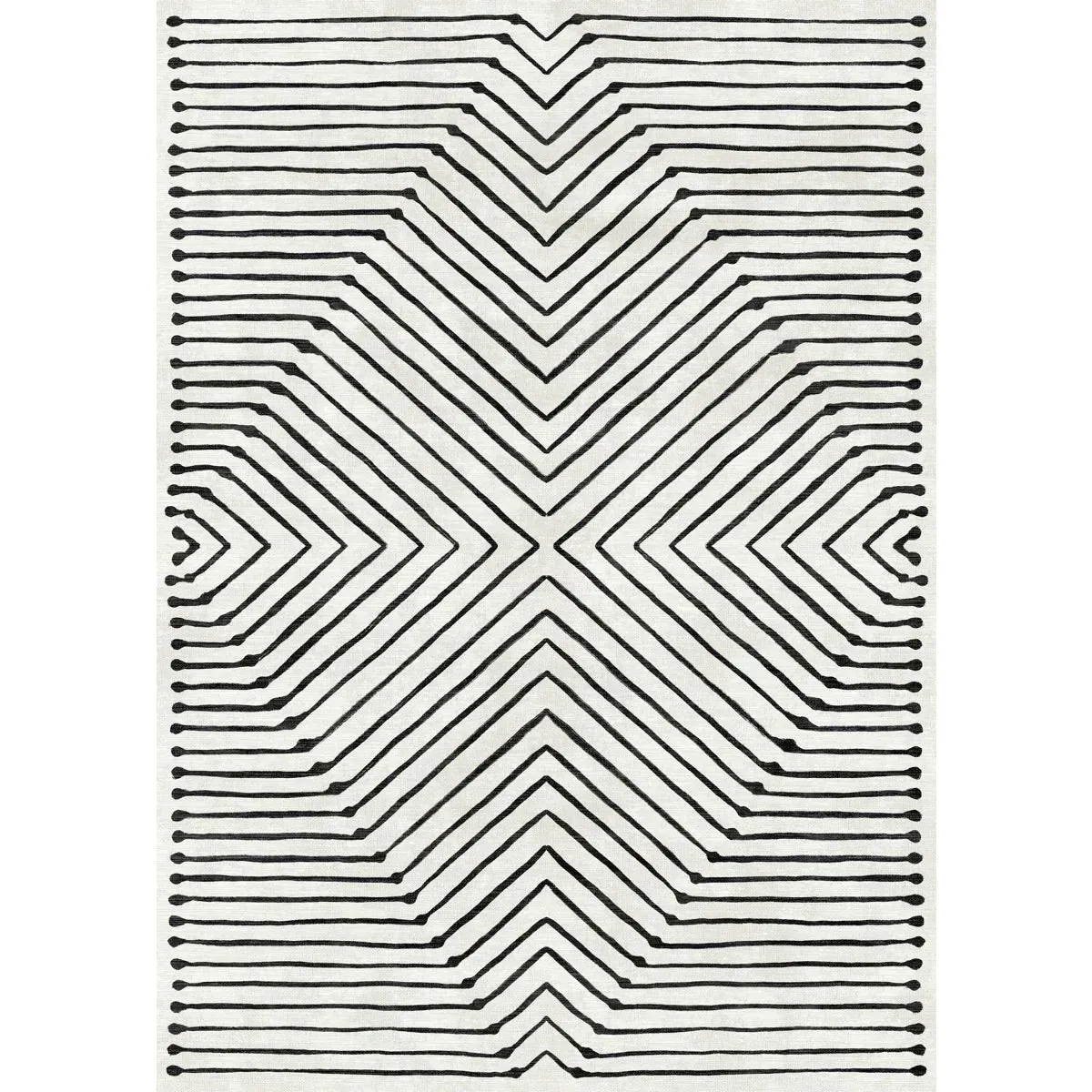 Calator Black & Ivory Rug - Second Love