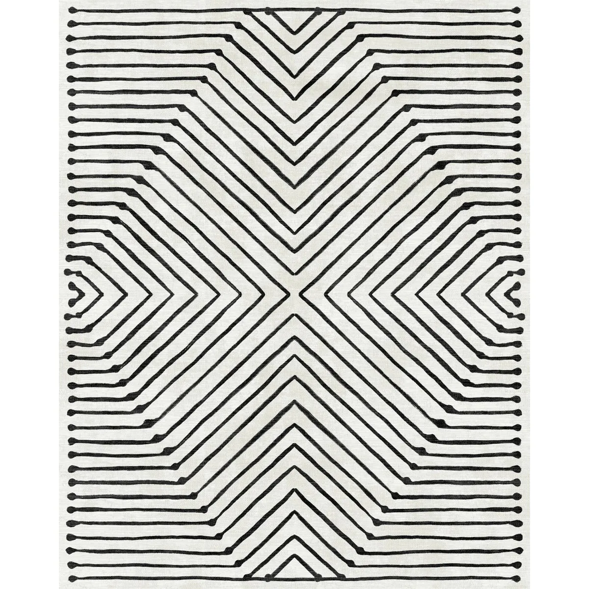 Calator Black & Ivory Rug - Second Love