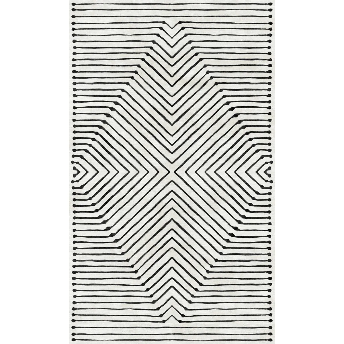 Calator Black & Ivory Rug - Second Love