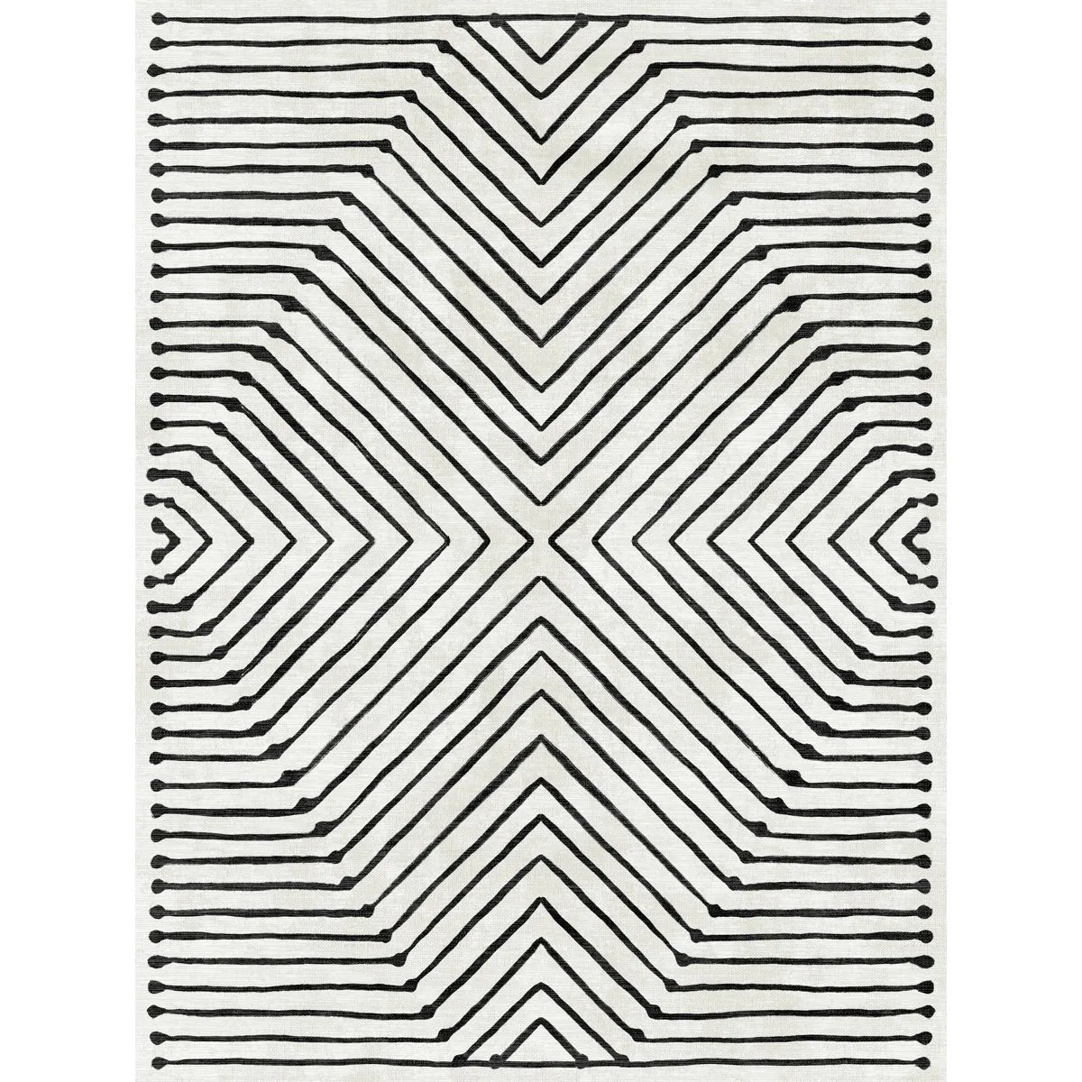 Calator Black & Ivory Rug - Second Love