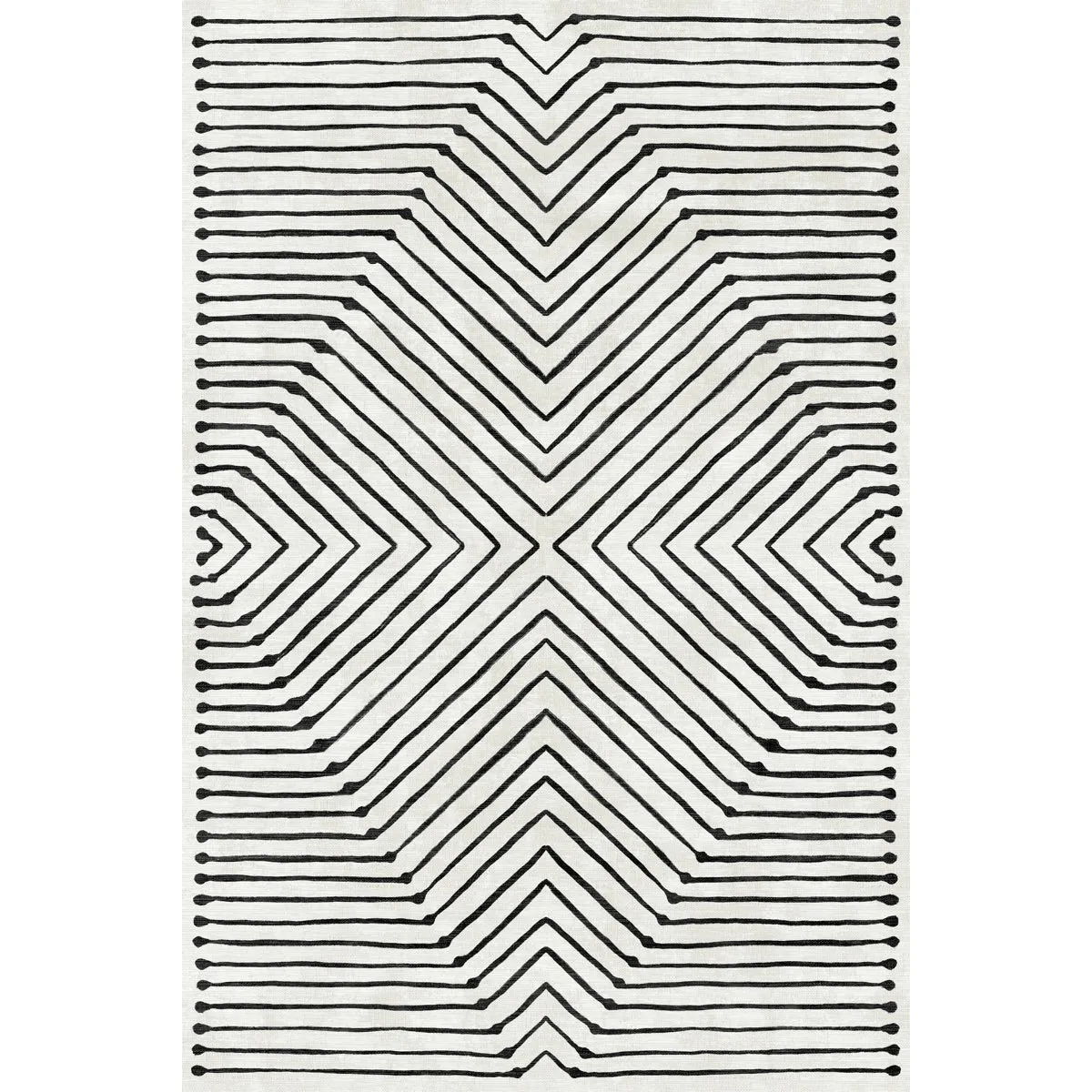 Calator Black & Ivory Rug - Second Love