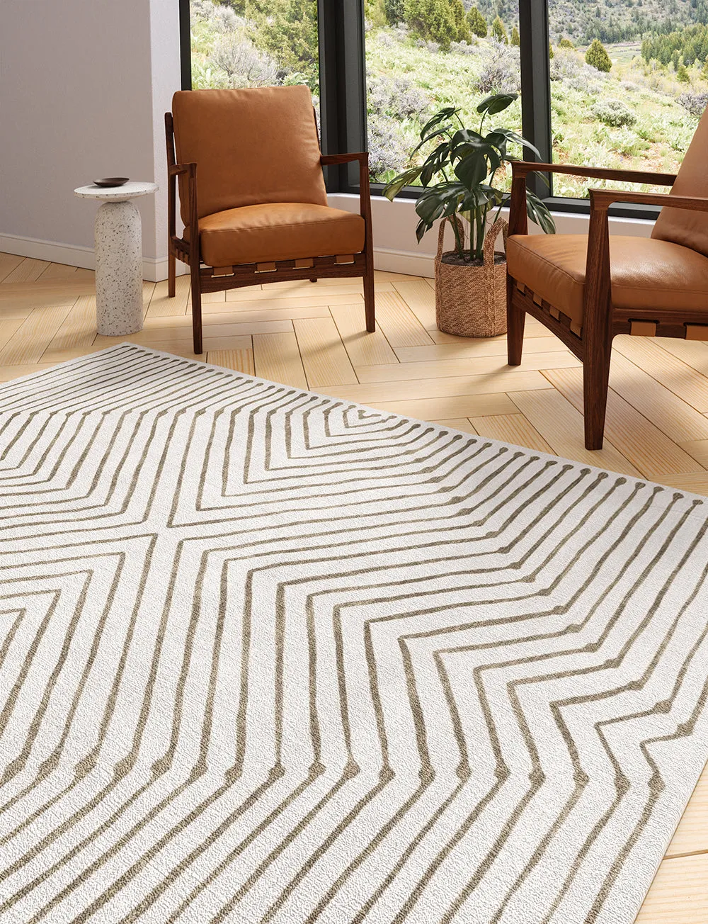 Calator Gold & Ivory Rug