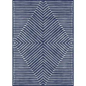 Calator Navy Blue Rug - Second Love