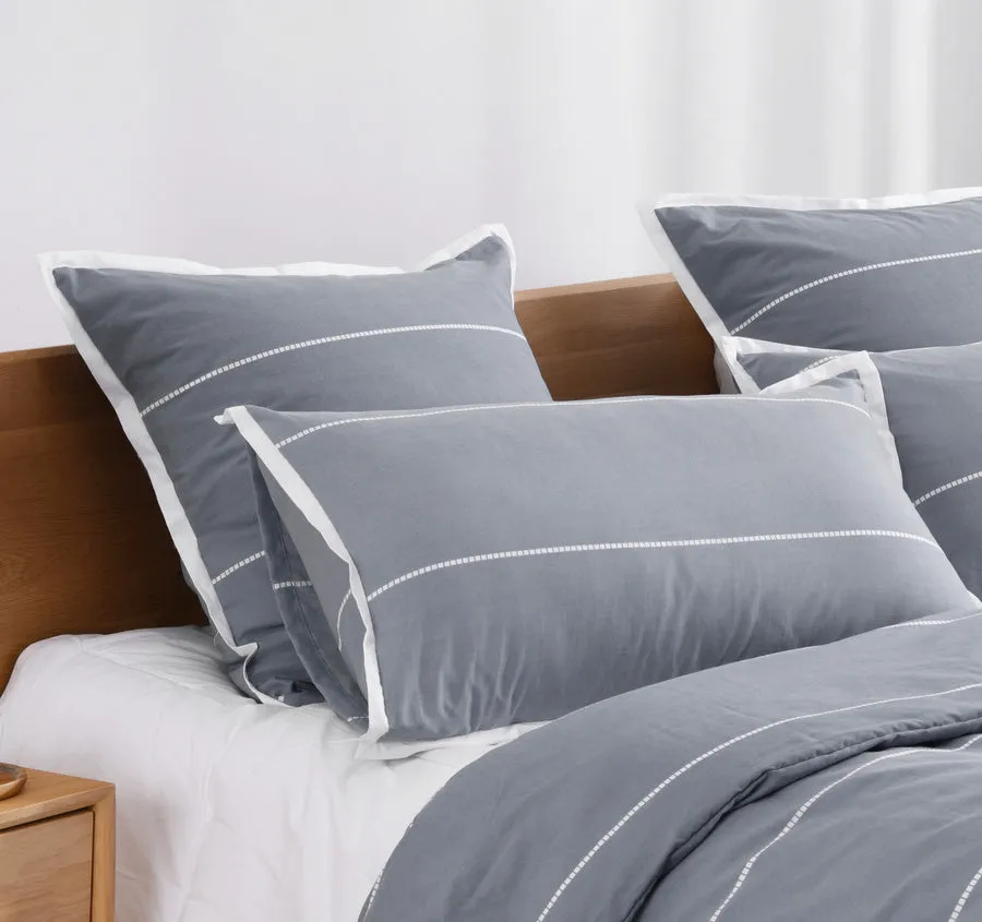 Calista European Pillowcase Granite