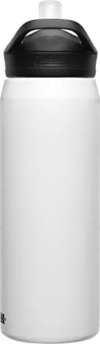 CamelBak eddy  Water Bottle with Straw 25oz - Insulated Stainless Steel, White