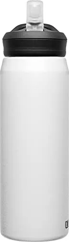 CamelBak eddy  Water Bottle with Straw 25oz - Insulated Stainless Steel, White