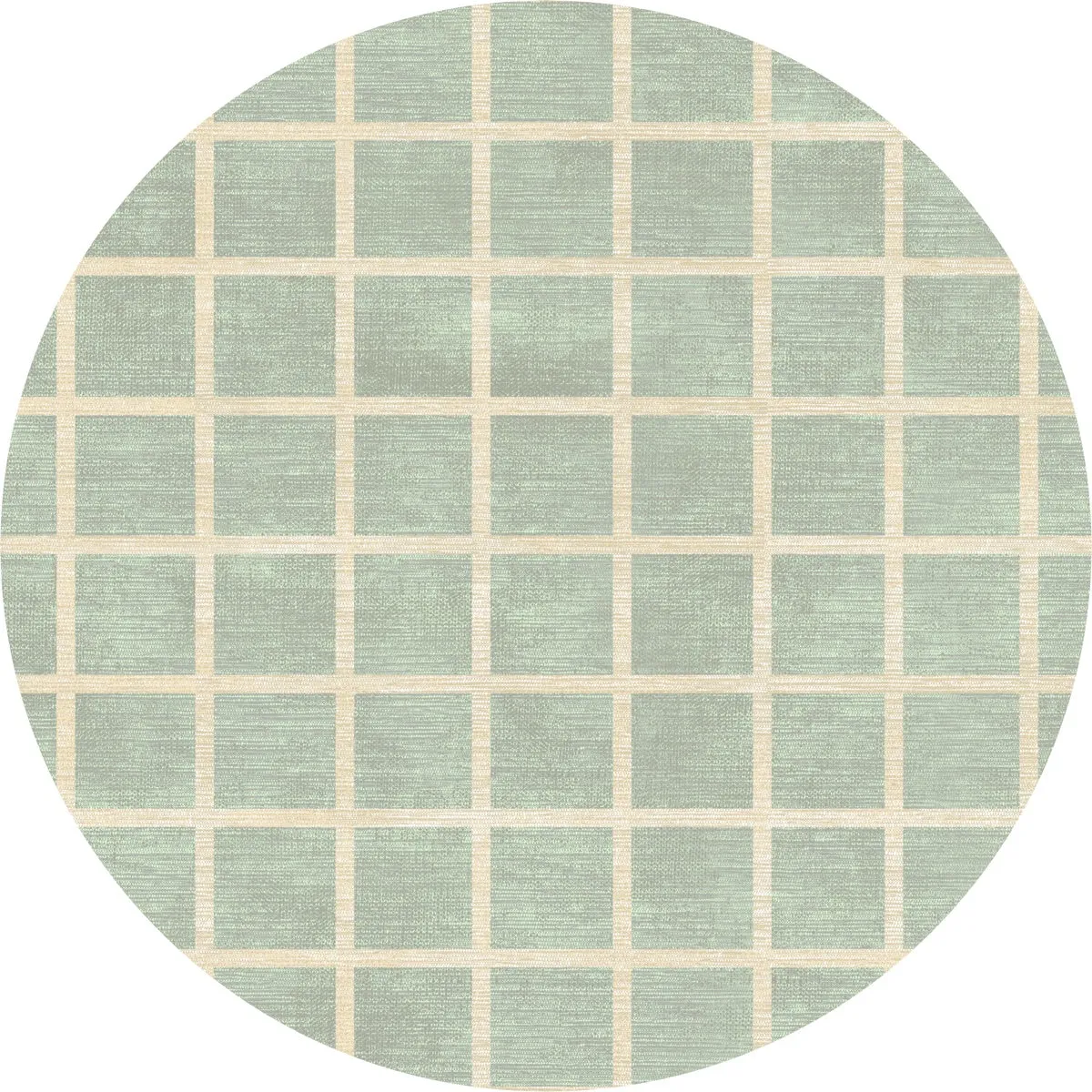 Caper Mint Green Checkered Rug