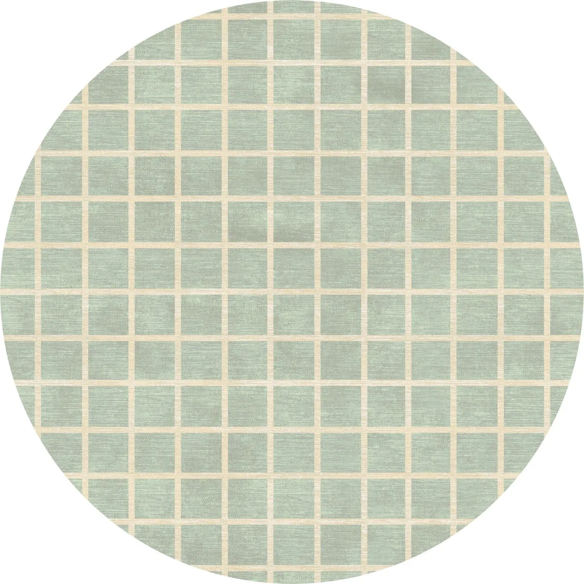 Caper Mint Green Checkered Rug