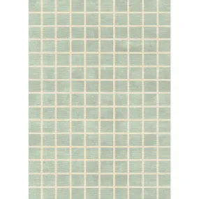 Caper Mint Green Checkered Rug