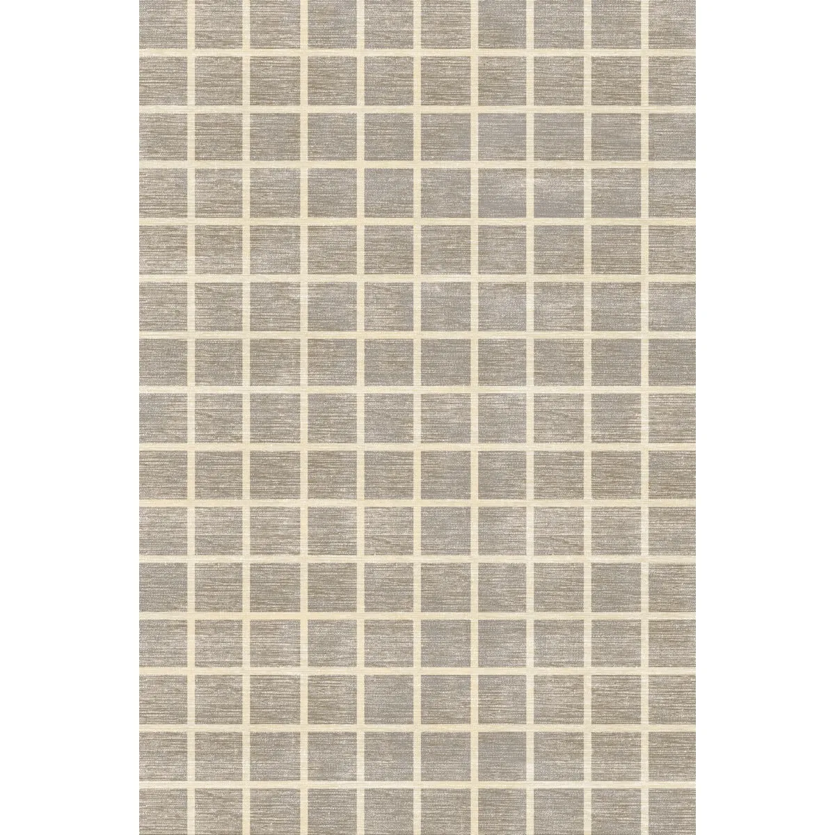 Caper Natural Beige Checkered Rug - Second Love