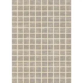 Caper Natural Beige Checkered Rug - Second Love