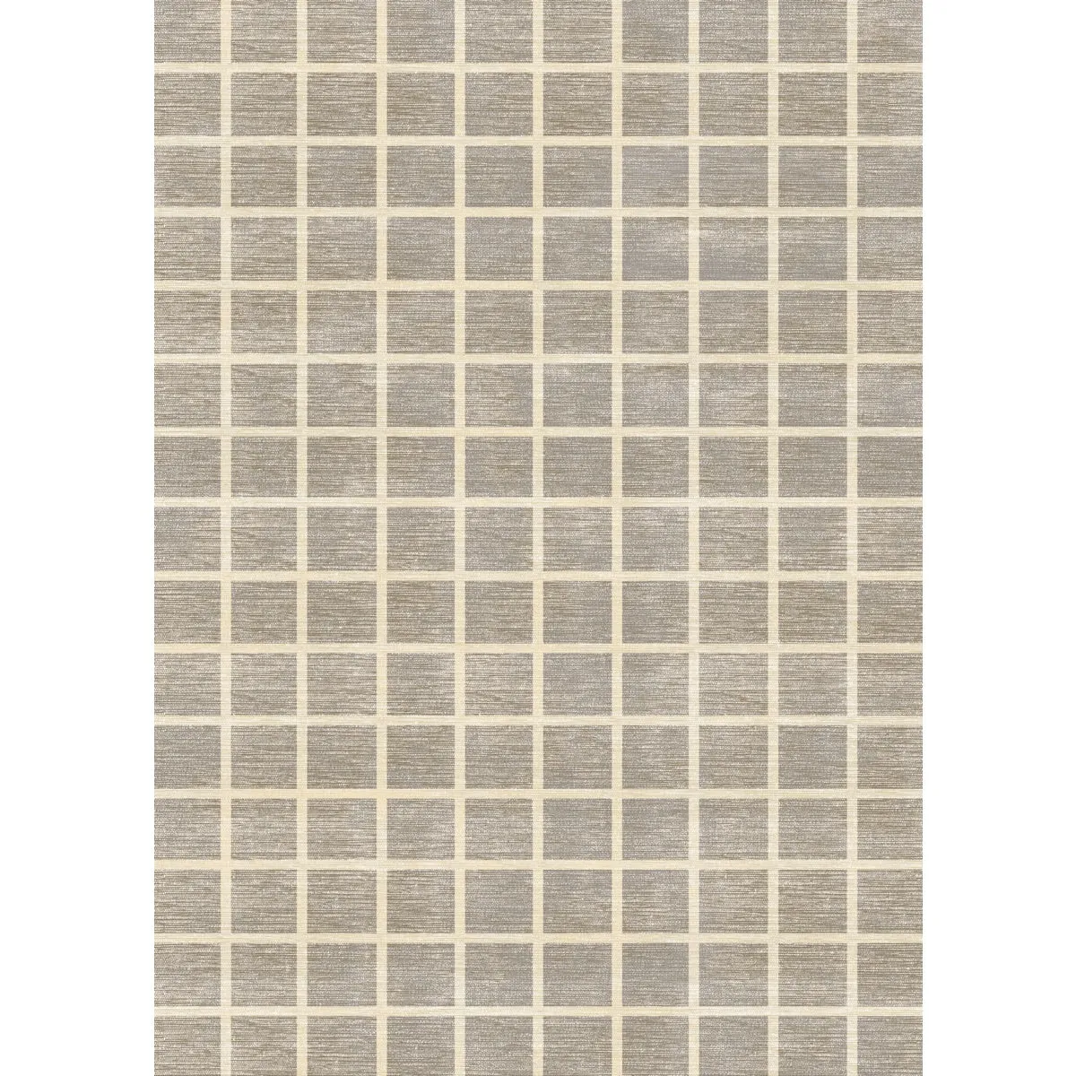 Caper Natural Beige Checkered Rug - Second Love