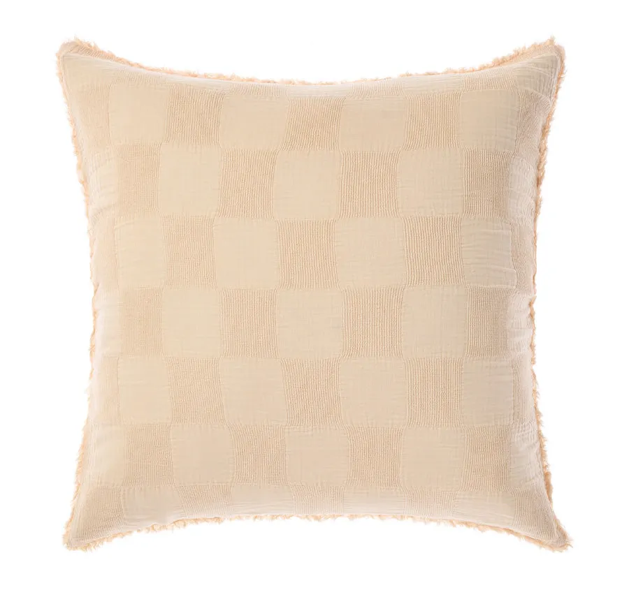 Capri European Pillowcase Pale Peach