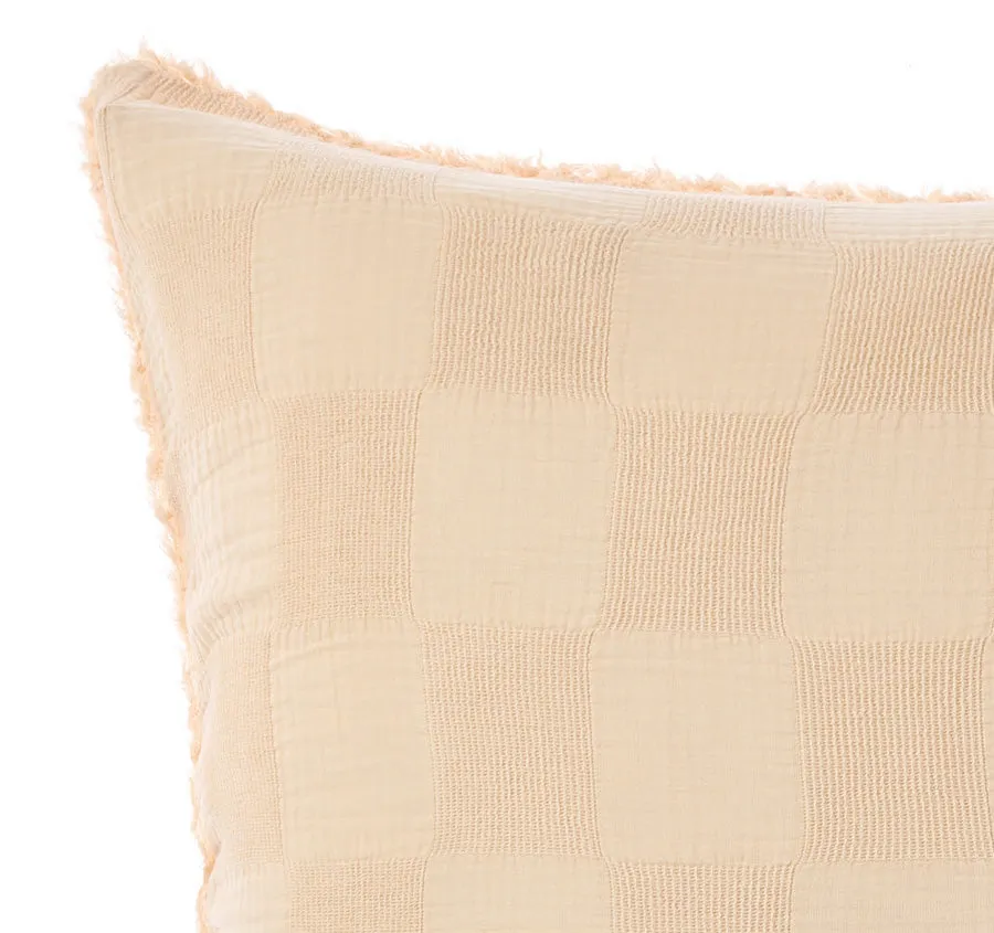 Capri European Pillowcase Pale Peach