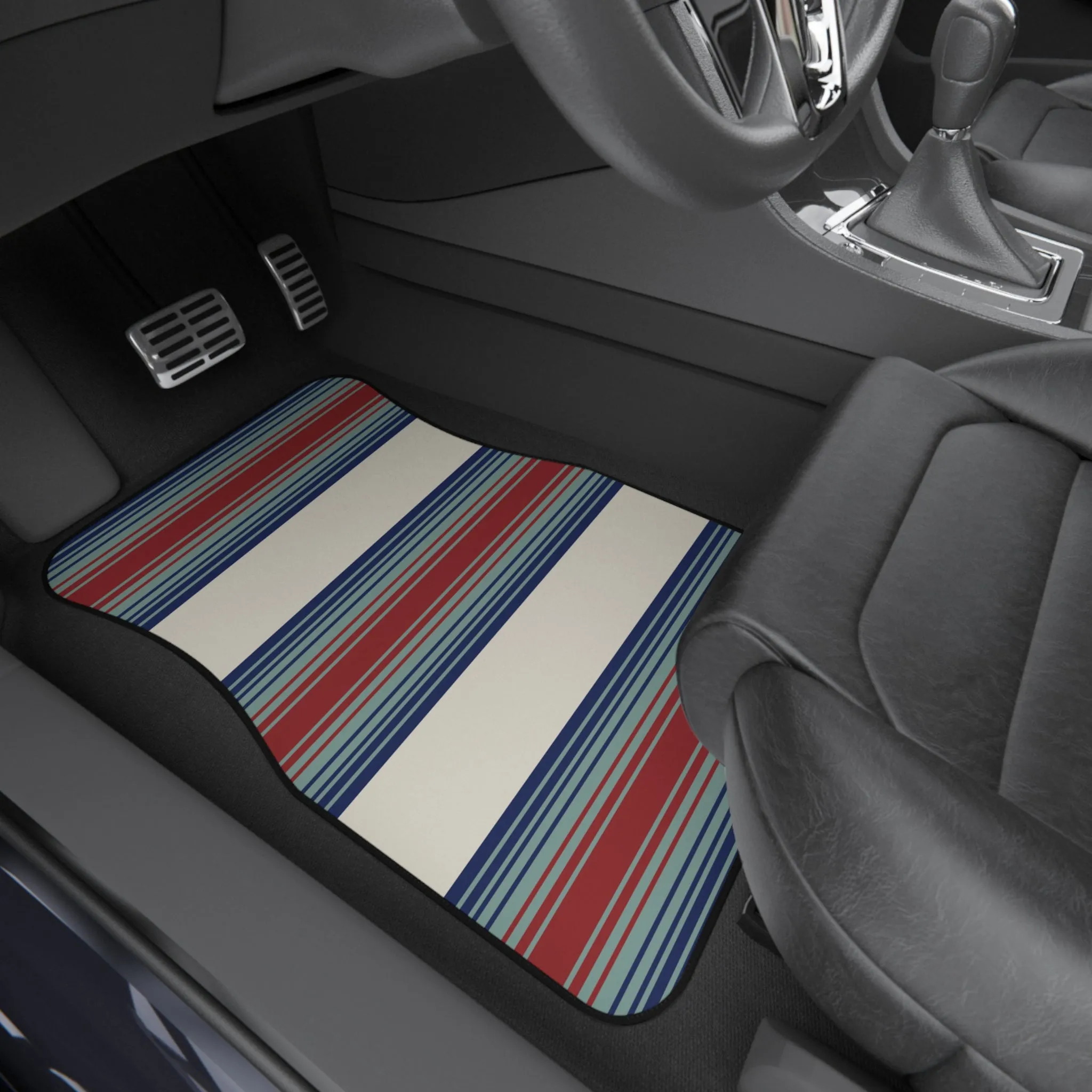 Car Mats (Set of 4) Adobe Dreams Print Striped Mats for SUV or Car