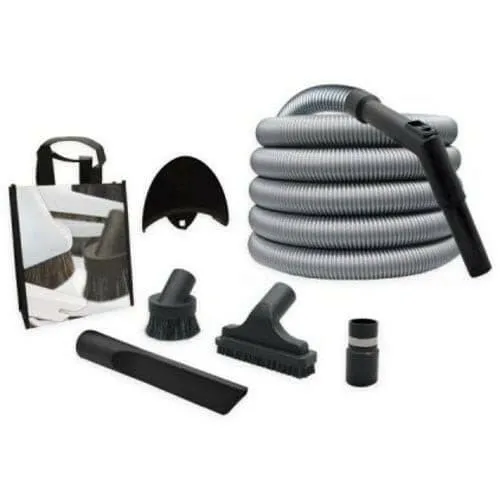 Central Vacuum Garage Car Care Set Including Hose & Tools