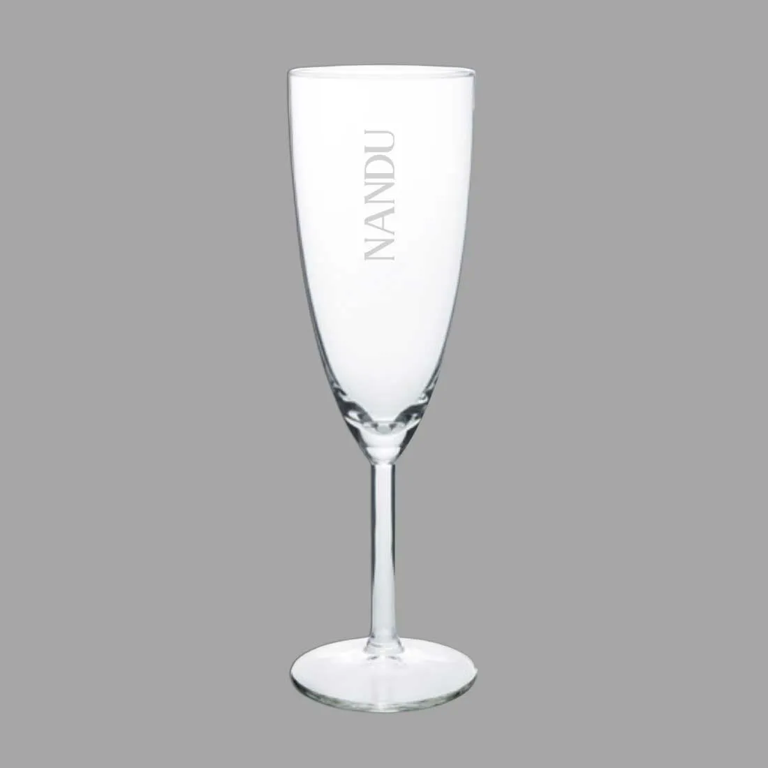 Champagne Flute Glass with Name - Customized Flutes Glassware