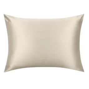 Champagne Silk Pillowcase- NZ Standard Size - Zip Closure