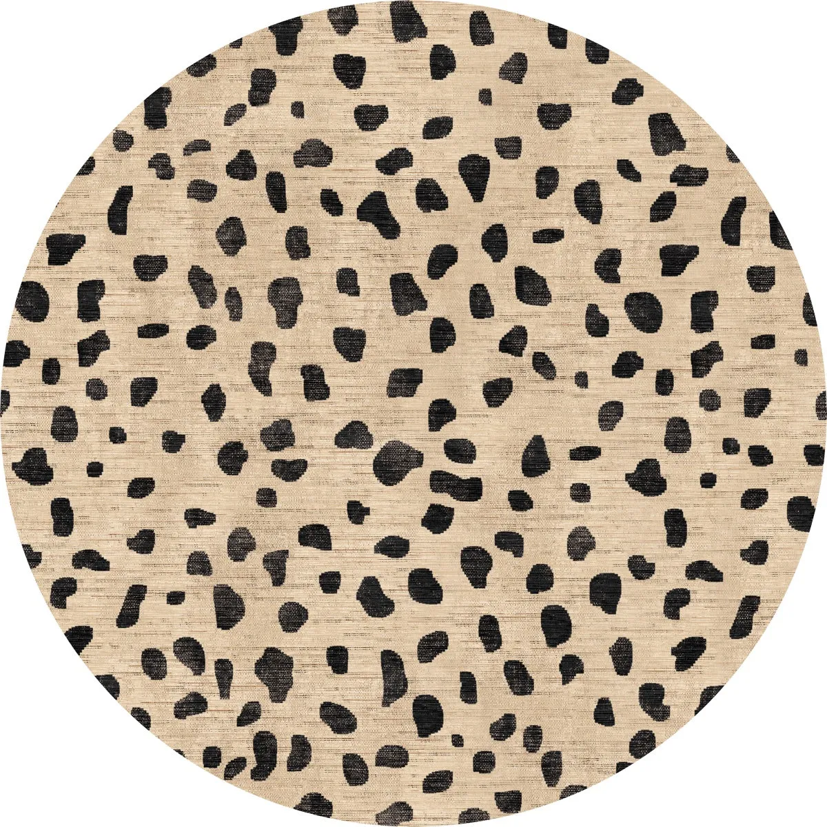 Cheetah Natural Black Rug - Second Love