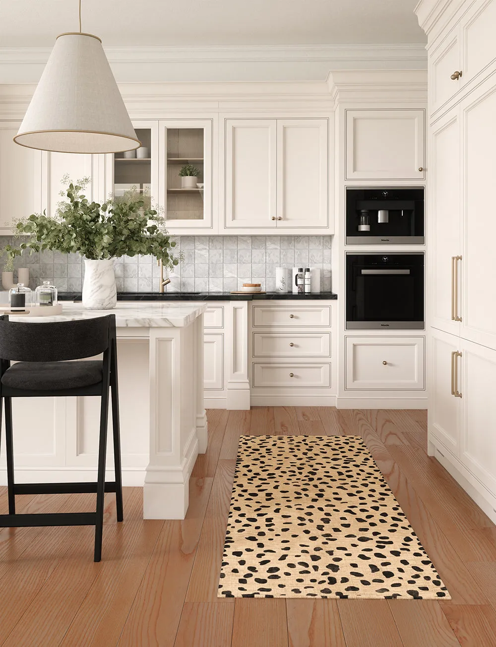 Cheetah Natural Black Rug - Second Love