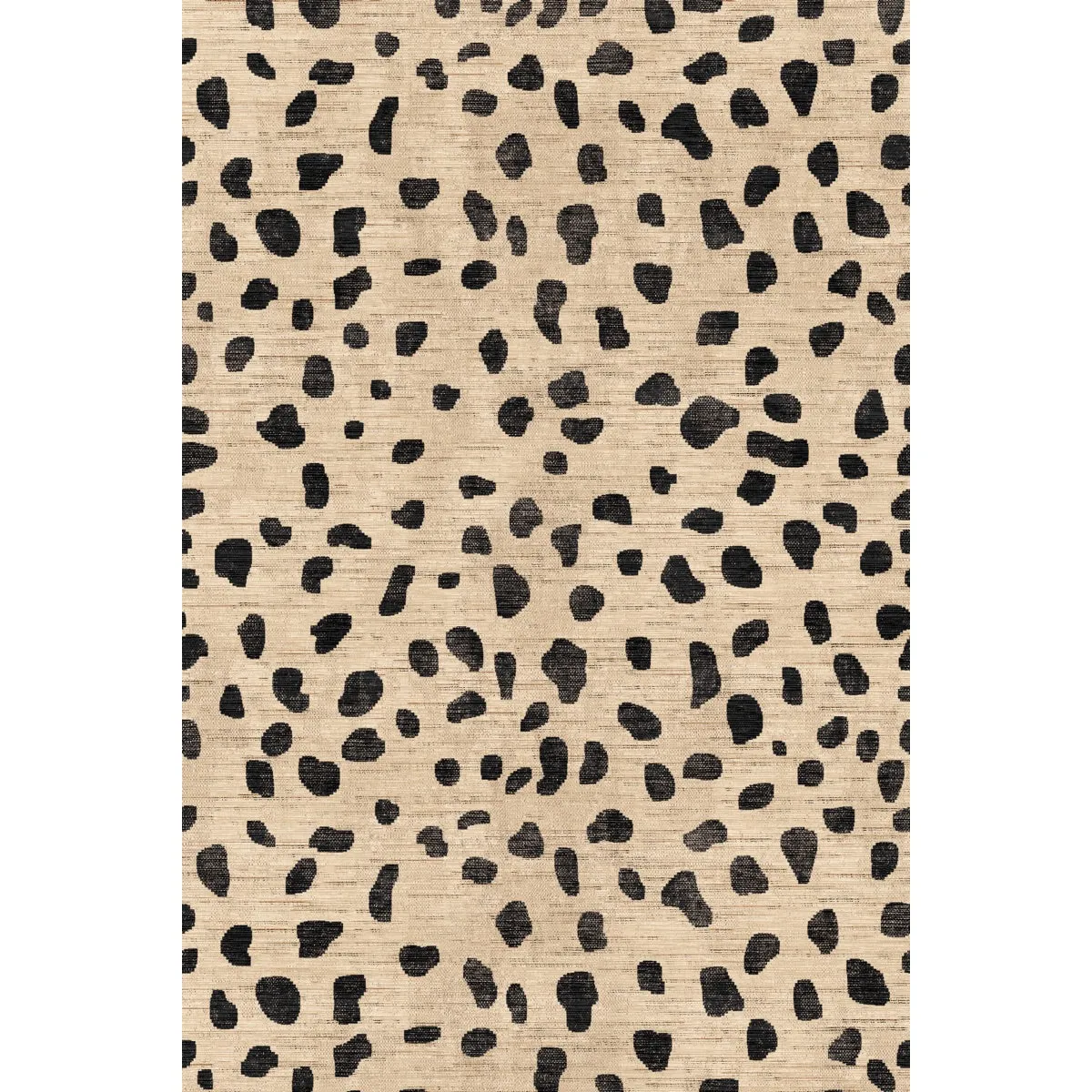 Cheetah Natural Black Rug - Second Love