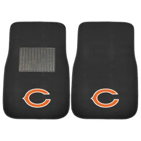 Chicago Bears Embroidered Car Mat Set - 2 Pieces