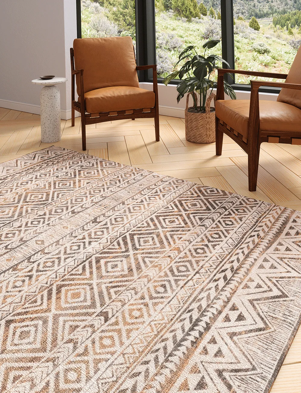 Citadel Beige Multicolor Rug