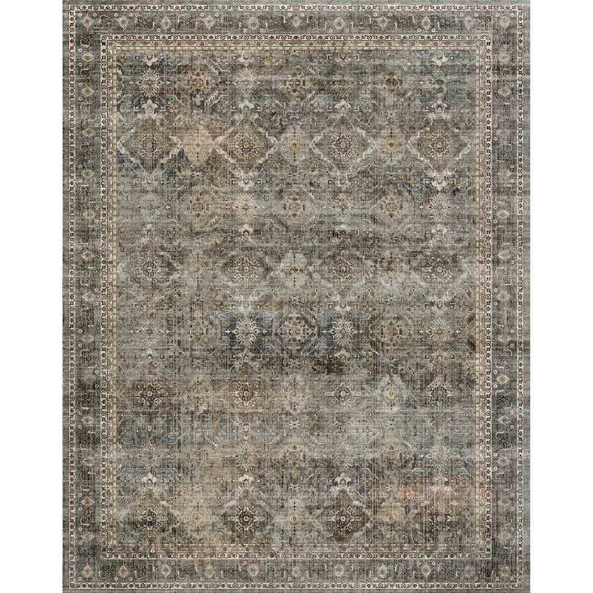 Clara Grey Olive Rug