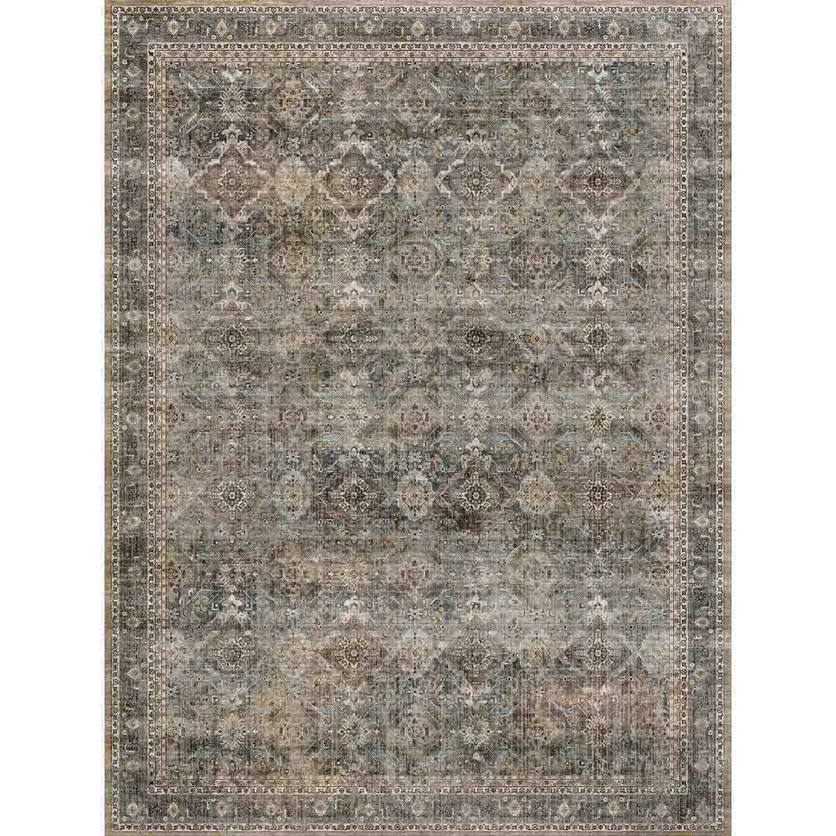 Clara Grey Olive Rug