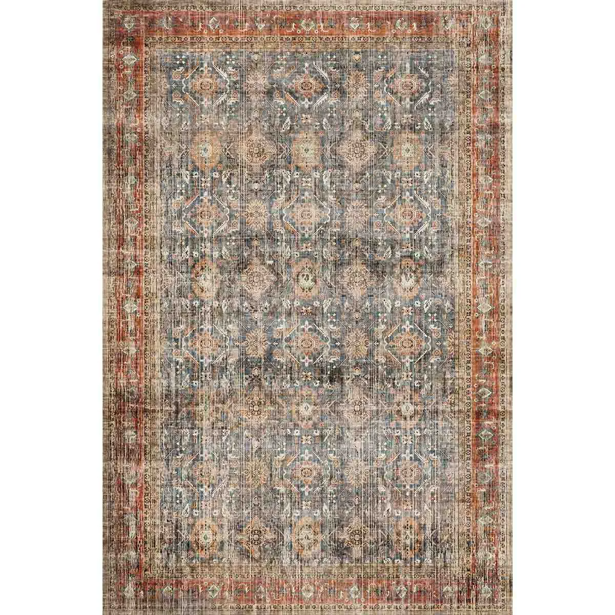 Clara Orange Blue Rug