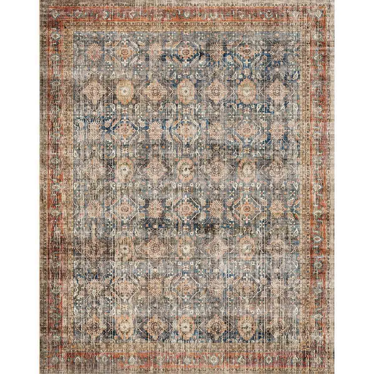 Clara Orange Blue Rug