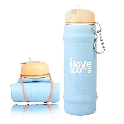 Collapsible Silicone BPA Free Sports Bottle