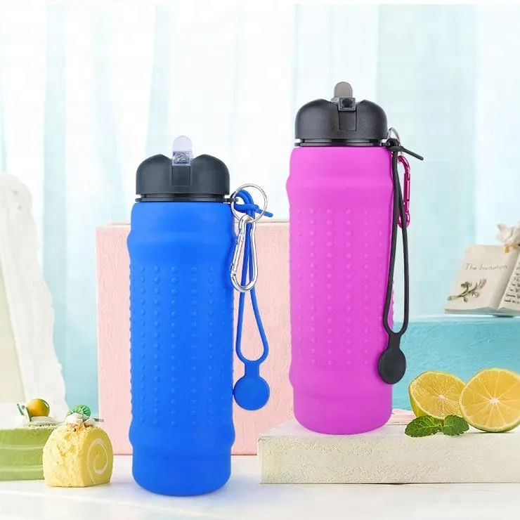 Collapsible Silicone BPA Free Sports Bottle