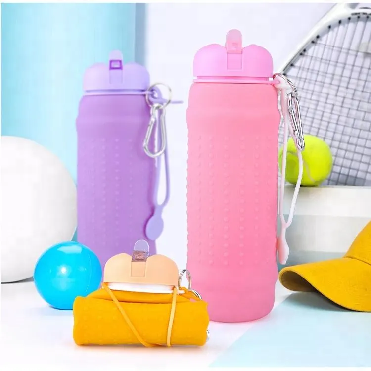 Collapsible Silicone BPA Free Sports Bottle