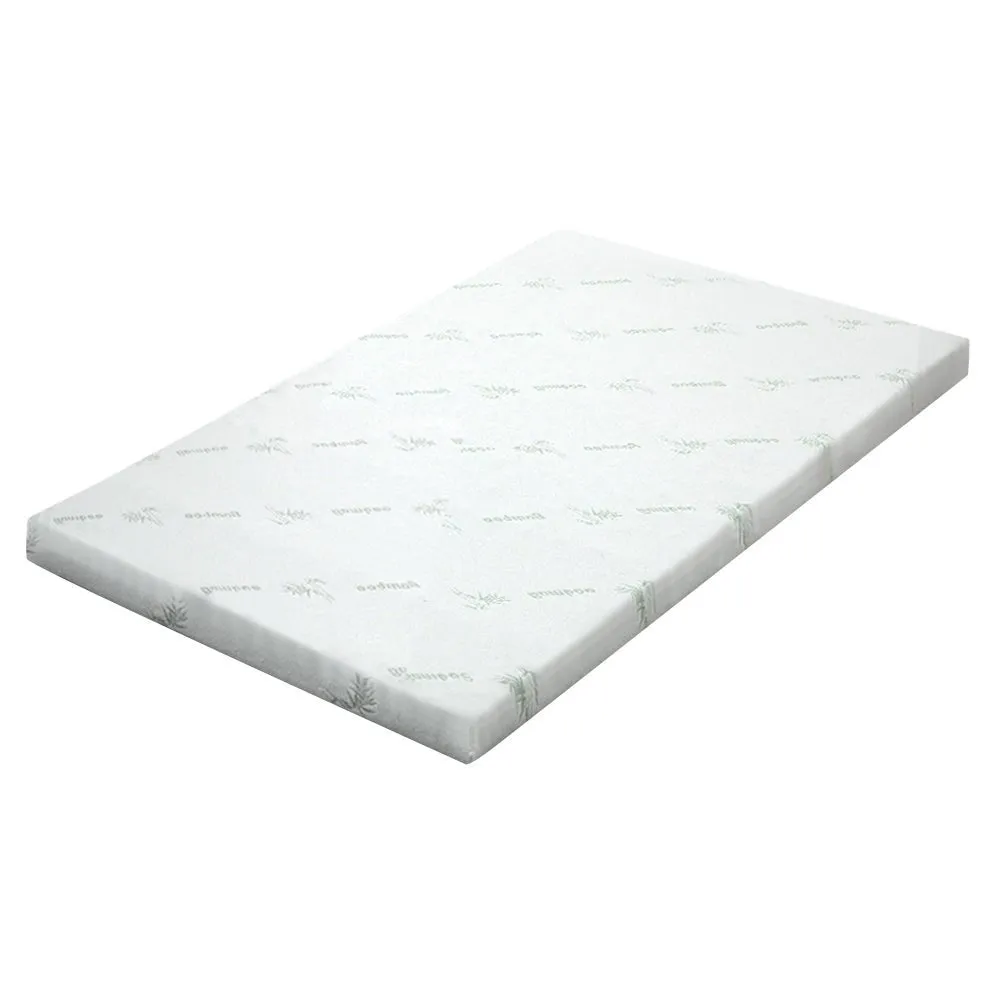 Cool Gel Memory Foam Mattress Topper w/Bamboo Cover 8cm - Single