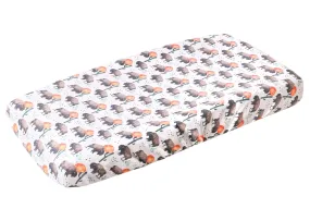 Copper Pearl Bison Diaper Changing Pad Cover