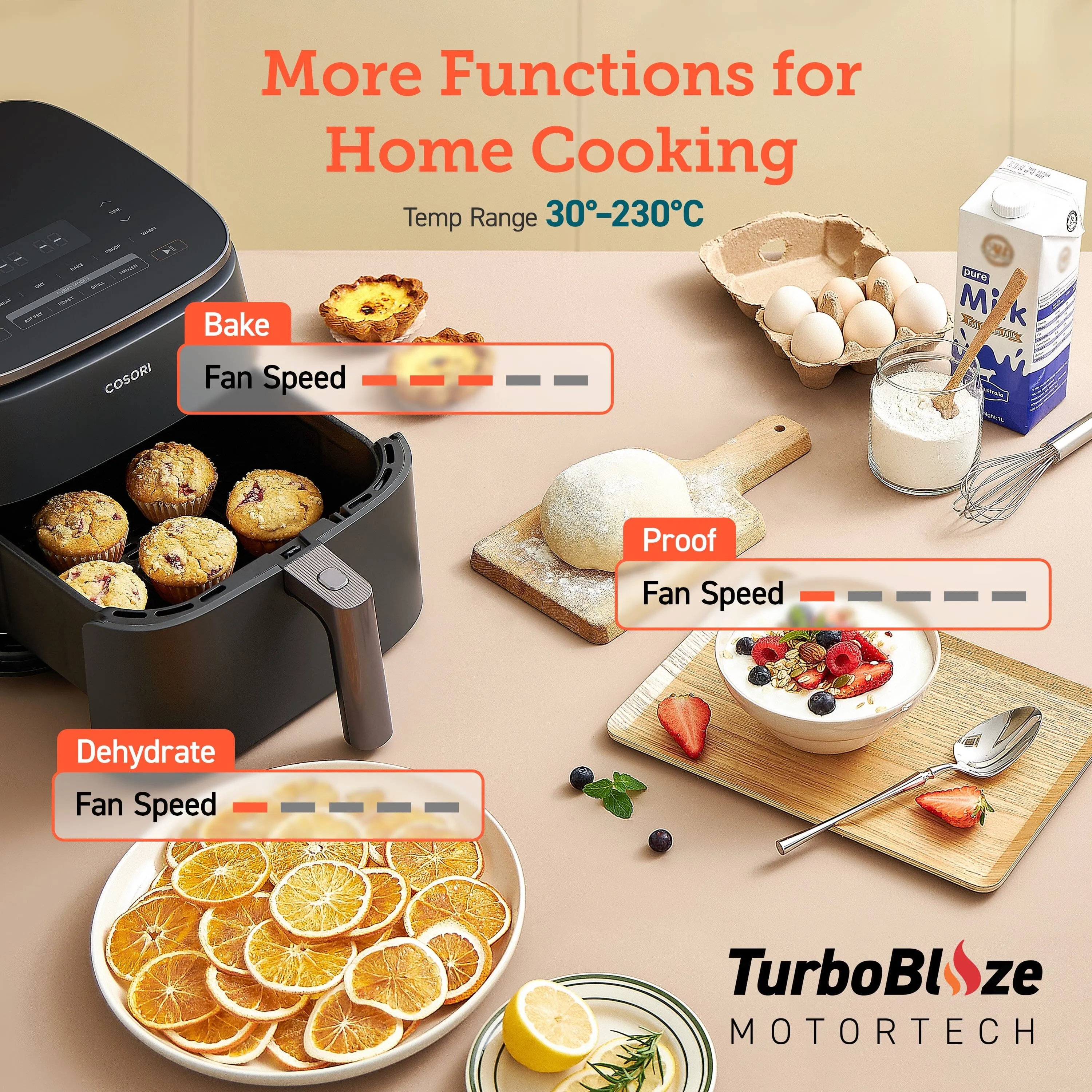 Cosori TurboBlaze Air Fryer 6.0-Litre Air Fryer CAF-DC601