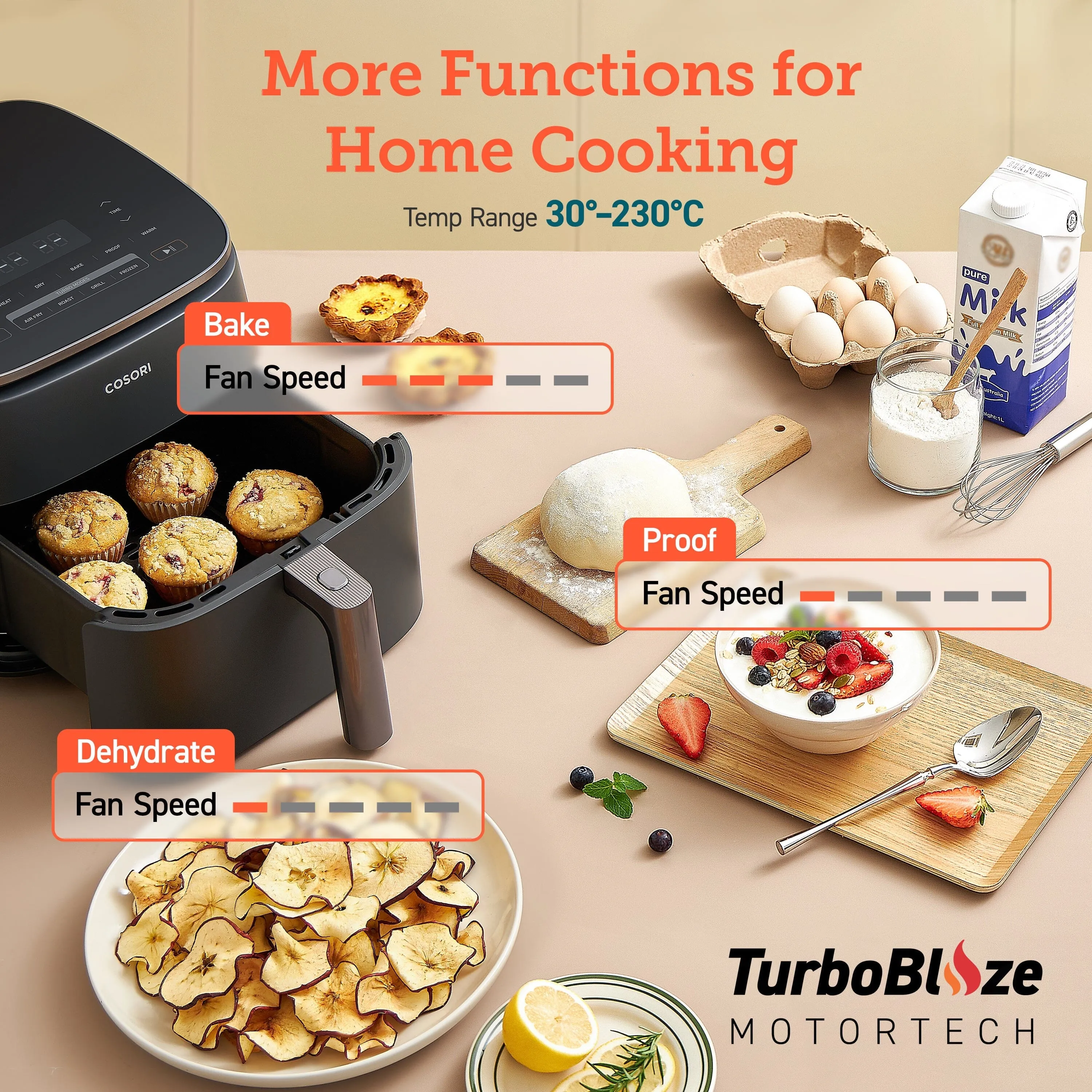 Cosori TurboBlaze Air Fryer 6.0-Litre Air Fryer CAF-DC601